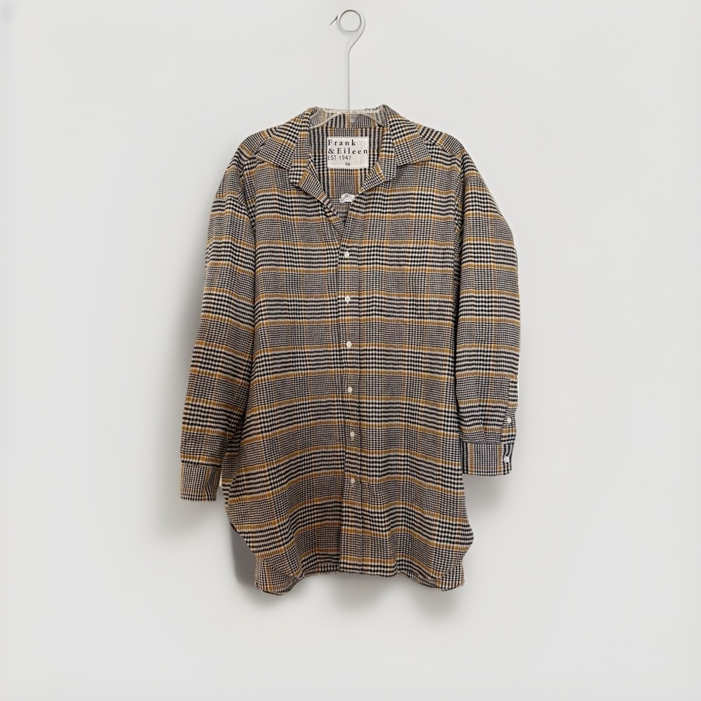 Frank & Eileen‎ mackenzie oversized heavy cotton shirt OS Plaid Flannel